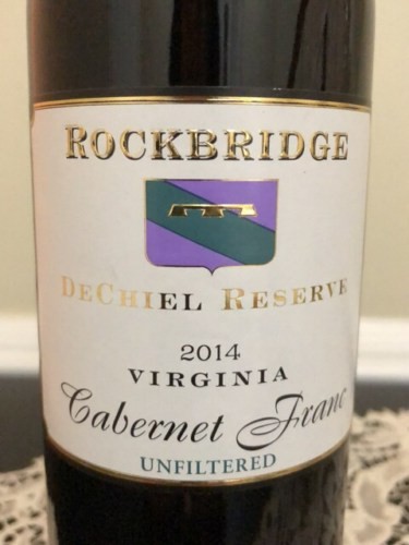 Rockbridge DeChiel Reserve Cabernet Franc 2016 Yiannis Wine Shop